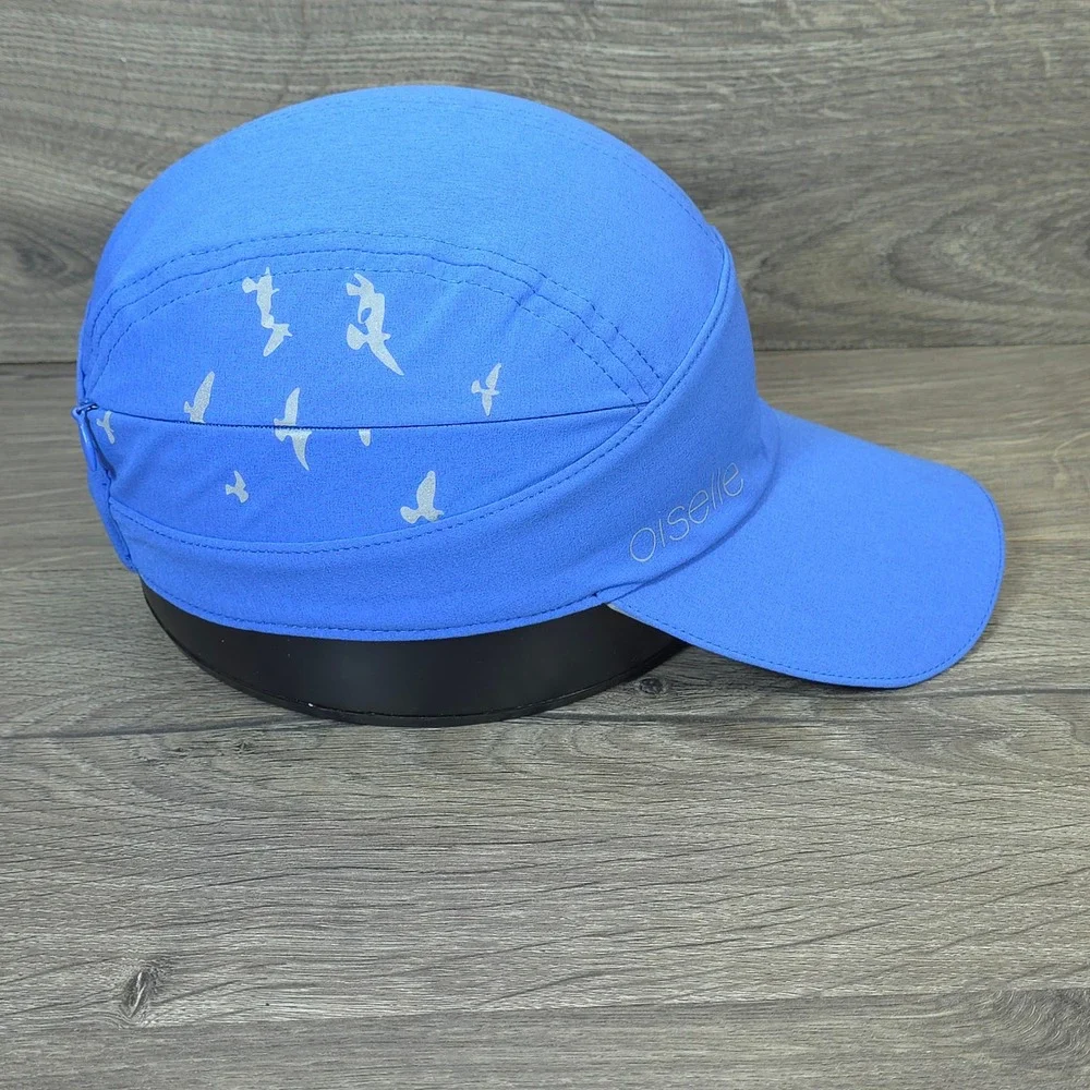 Oiselle Runner Hat Cap Strap Back One Size Blue Mens Running Hike Gym Workout